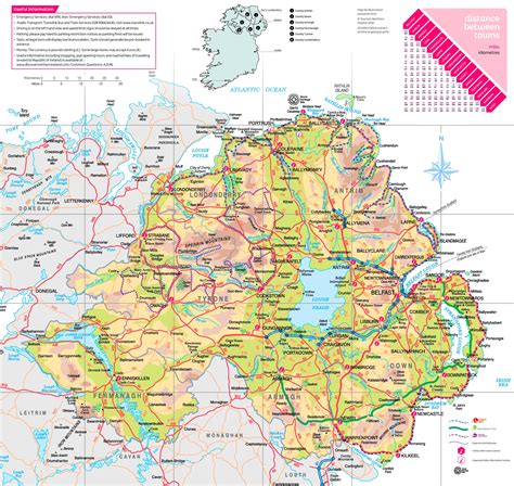 map of northern ireland.